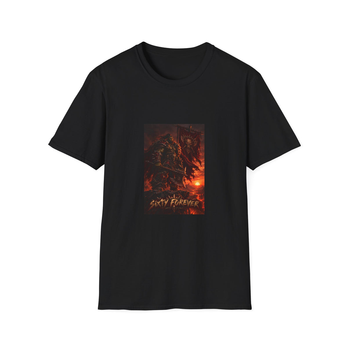 T-Shirt — Fiery Demon Night Graphic Tee