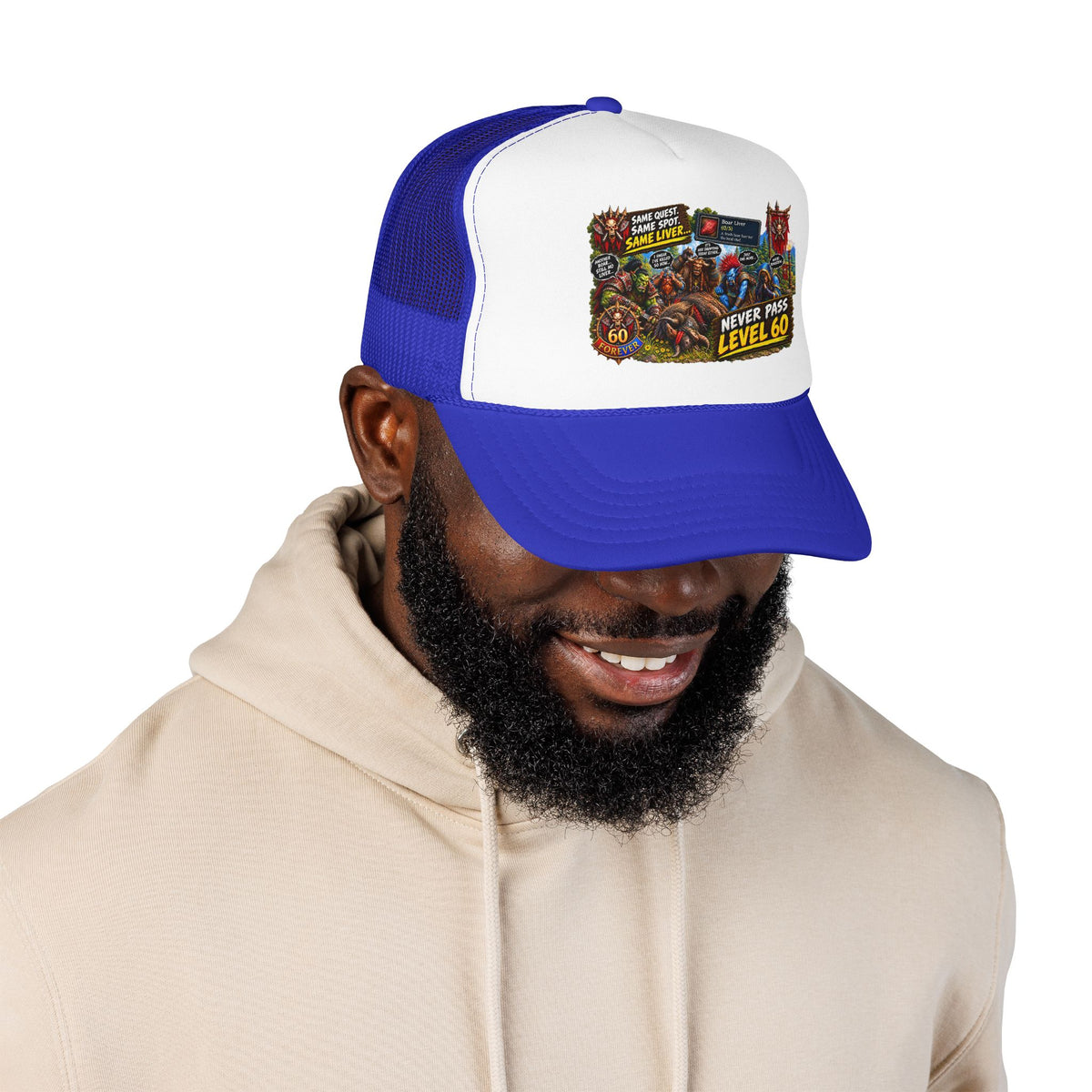 Red 'Til Dead Trucker Hat — Horror Zombie Foam Mesh Cap