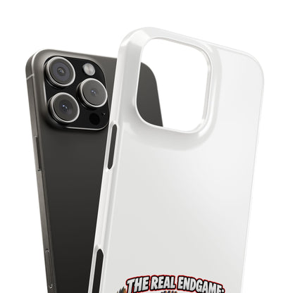 Phone Case — “The Real Endgame: Finding a Group for a Level 12 Dungeon” Gamer Design