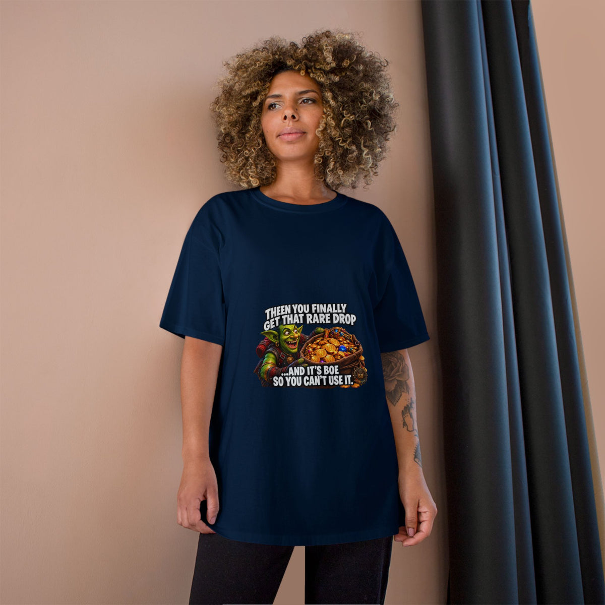 Gamer Meme T-Shirt — "Then You Finally Get That Rare Drop..." Funny RPG Loot Shirt