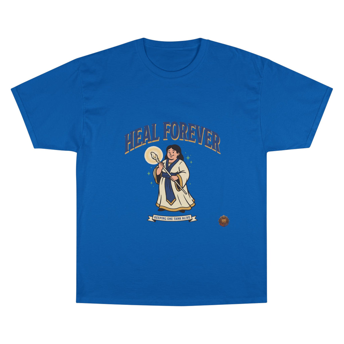 Heal Forever T-Shirt — Retro Saint Healing Graphic Tee