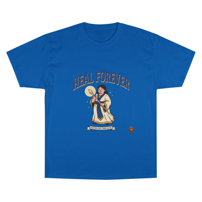 Heal Forever T-Shirt — Retro Saint Healing Graphic Tee