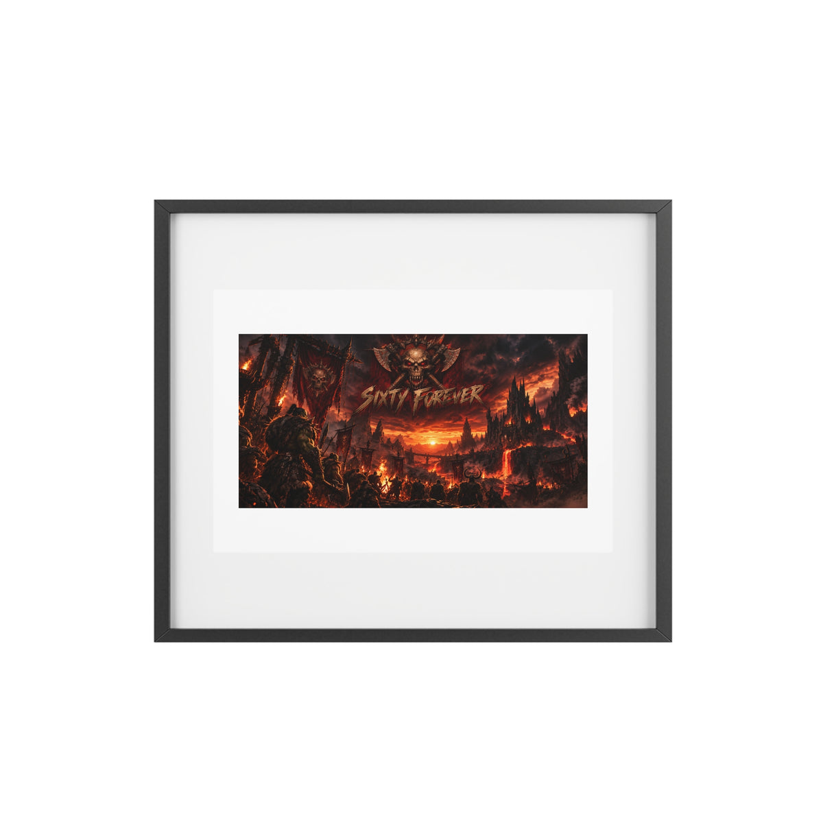 Framed Poster — Dark Fantasy 'Sinner' Matte Art Print