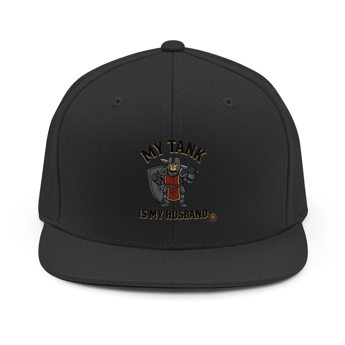 My Tank Is My Husband Embroidered Snapback Hat - Gamer Tank Top Lover Cap
