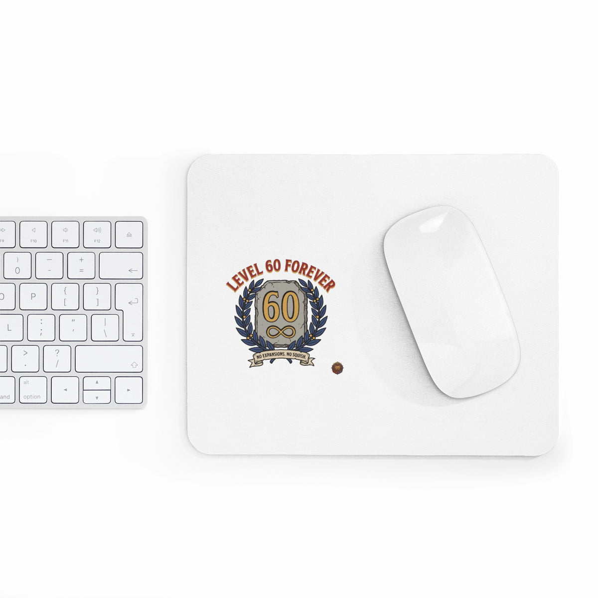 60th Birthday Mouse Pad — "Level 60 Forever" Gaming-Style Desk Mat