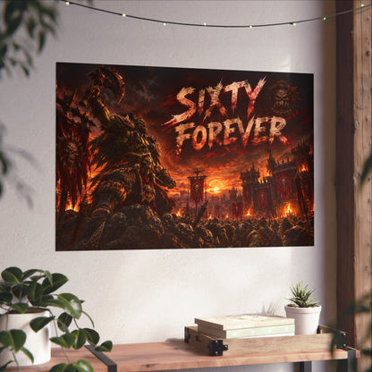 Sixty Forever War-Art Poster — Dark Fantasy Fine Art Print