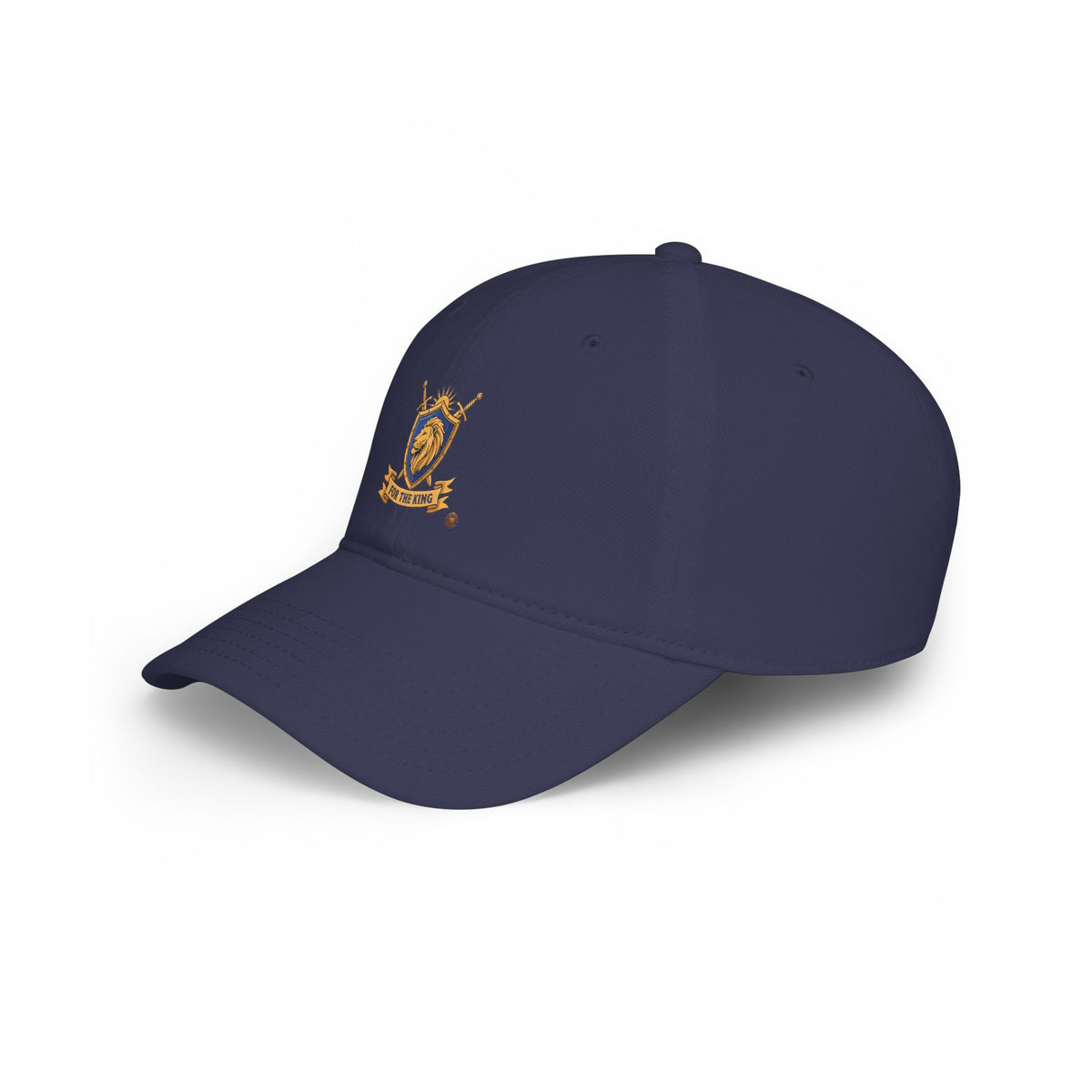 Lion Crest Cap — "For The King" Low Profile Baseball Hat