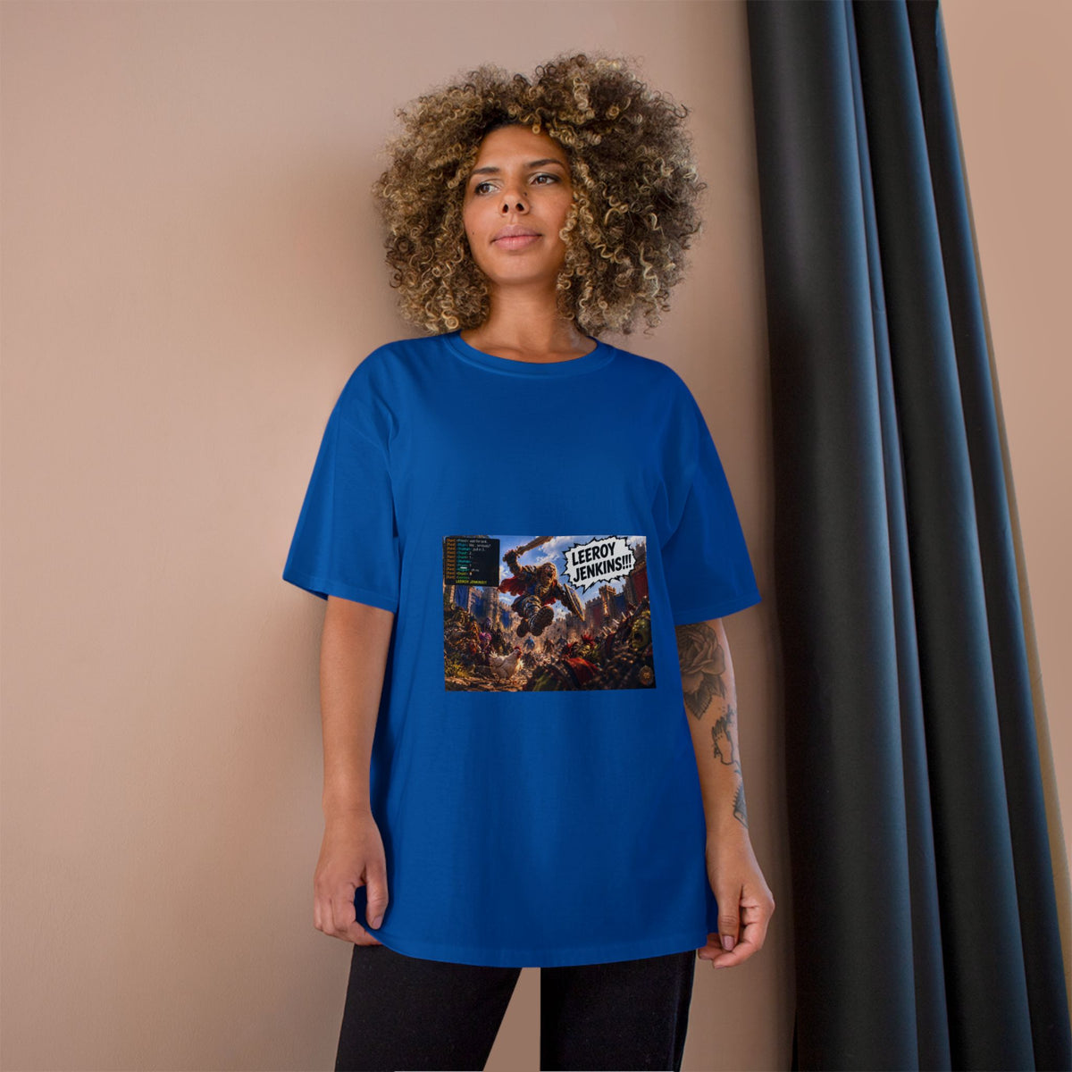 Leroy Jenkins Battle Meme T-Shirt