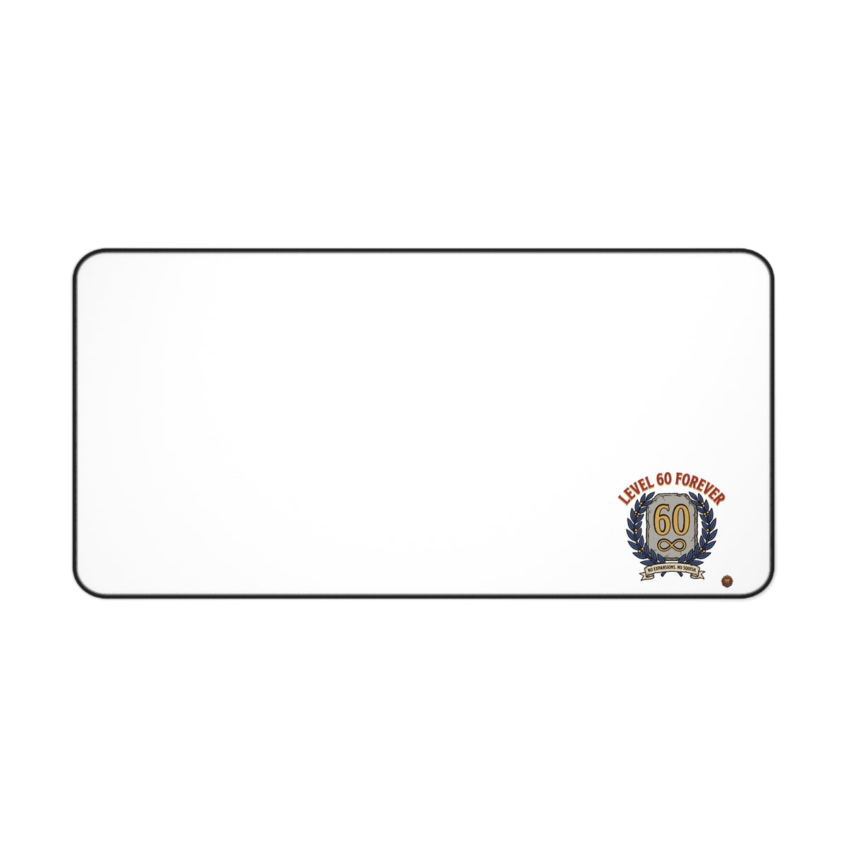 Desk Mat - 'Level 60 Forever' 60th Birthday Celebration Gaming Desk Pad