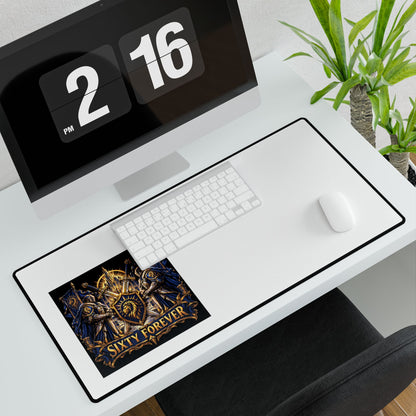 Gaming Desk Mat — "Sixty Forever" Fantasy Crest Mousepad