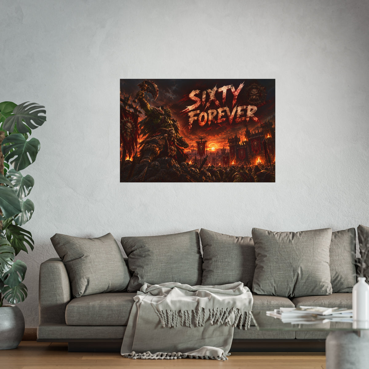 Sixty Forever War-Art Poster — Dark Fantasy Fine Art Print