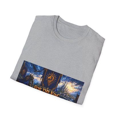For The King Banner T-Shirt — Fantasy Banner Gaming Tee