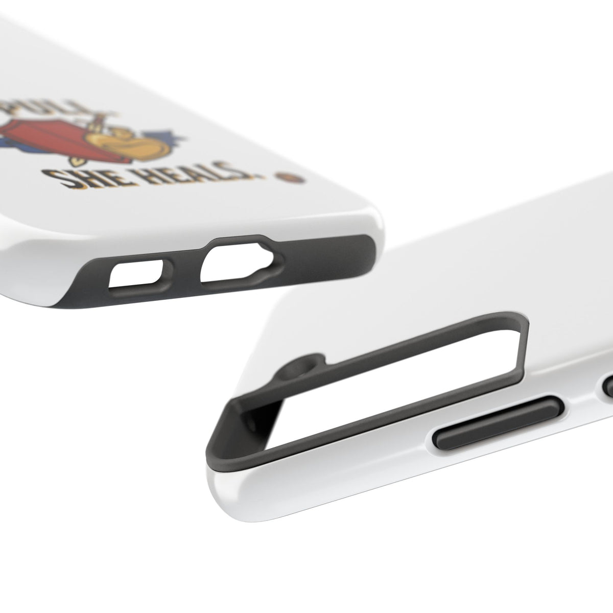 Phone Case — "I Pull, She Heals" RPG Couple Gaming Protective Case