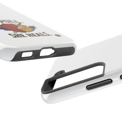 Phone Case — "I Pull, She Heals" RPG Couple Gaming Protective Case