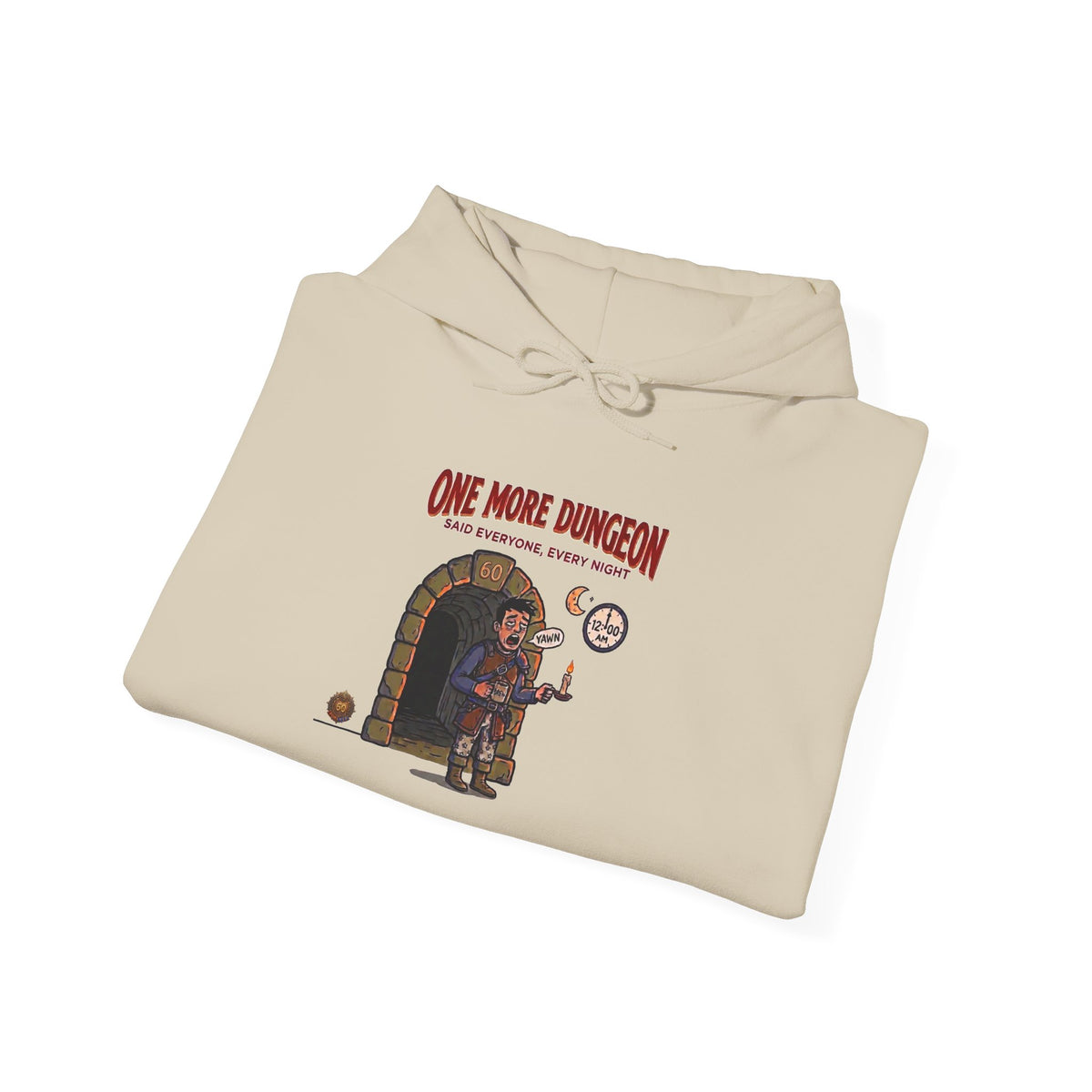 Hoodie – 'Said Everyone, Every Night' Retro Dungeon Gamer Graphic Hoodie