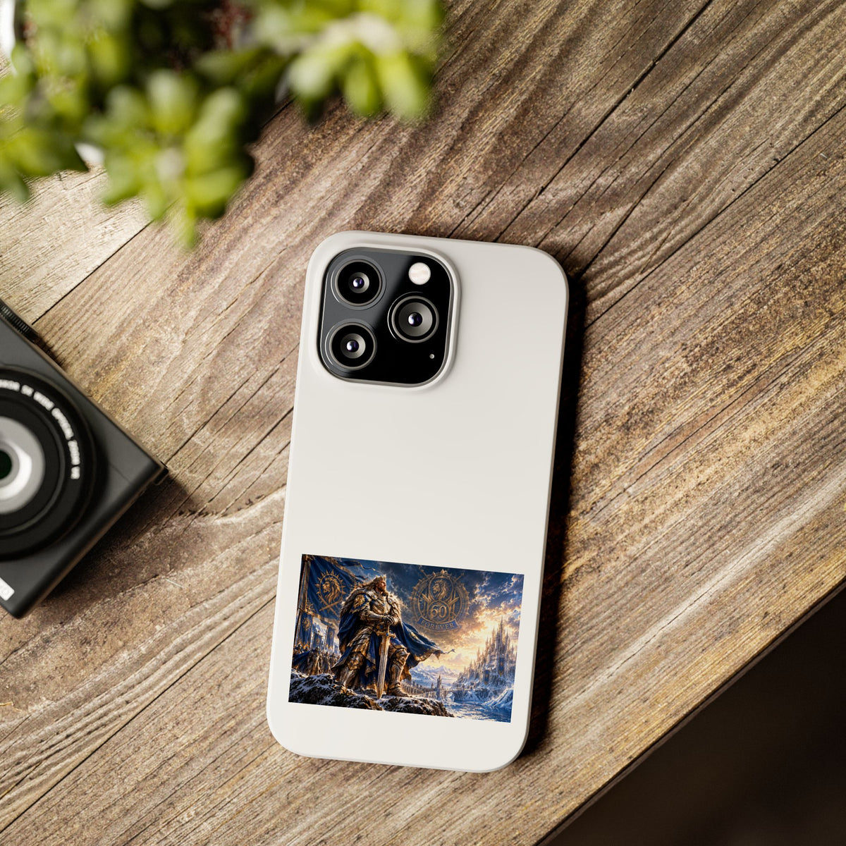 Viking Warrior Slim Phone Case — Norse Saga Art