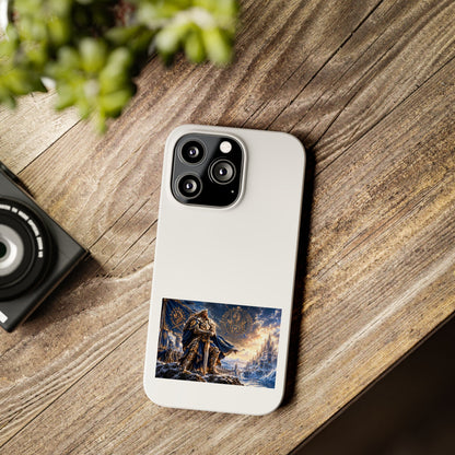 Viking Warrior Slim Phone Case — Norse Saga Art