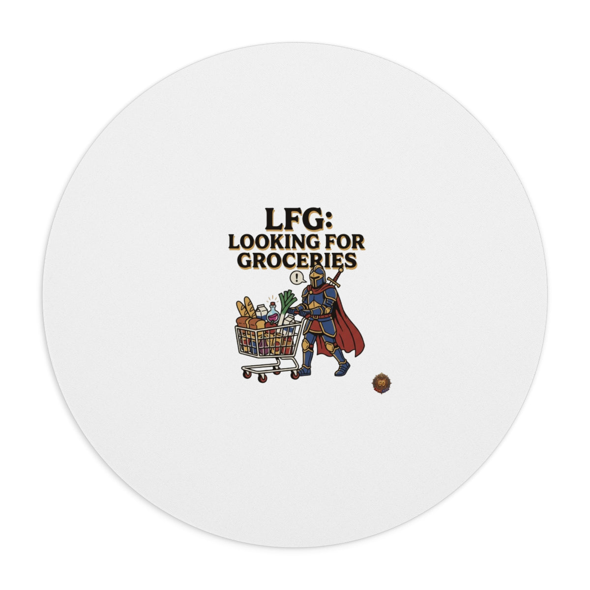 Mouse Pad — "LFG: Looking for Groceries" Funny Gamer Shopping Desk Mat