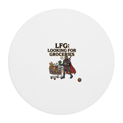 Mouse Pad — "LFG: Looking for Groceries" Funny Gamer Shopping Desk Mat