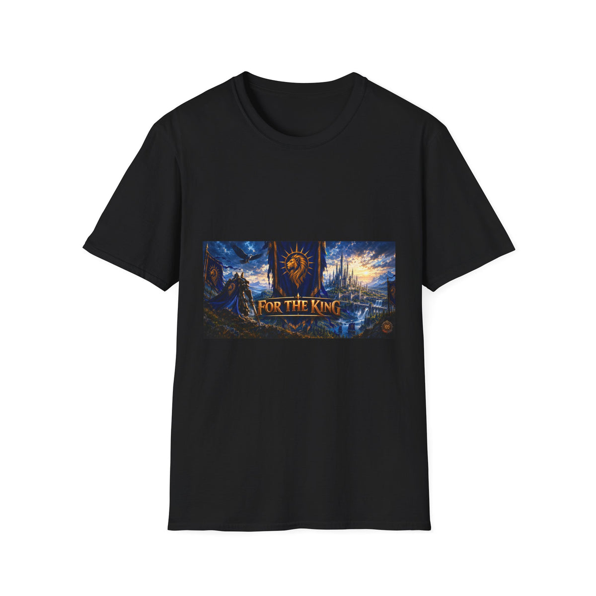 For The King Banner T-Shirt — Fantasy Banner Gaming Tee