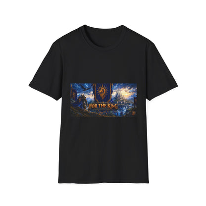For The King Banner T-Shirt — Fantasy Banner Gaming Tee