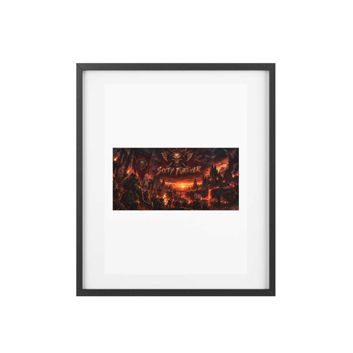 Framed Poster — Dark Fantasy 'Sinner' Matte Art Print