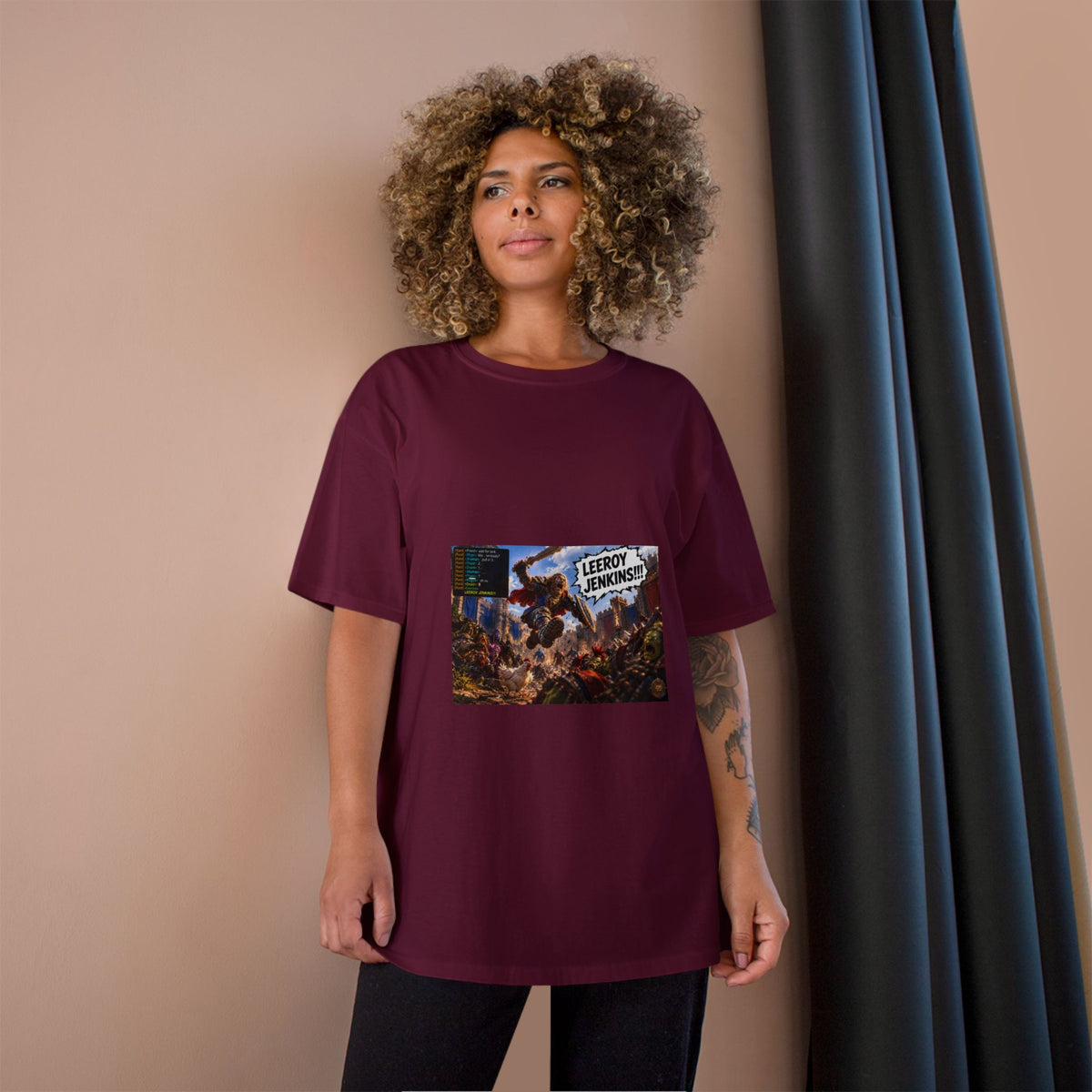 Leroy Jenkins Battle Meme T-Shirt
