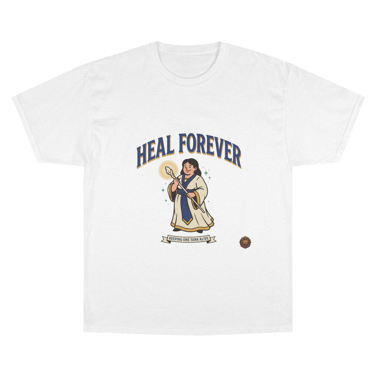 Heal Forever T-Shirt — Retro Saint Healing Graphic Tee