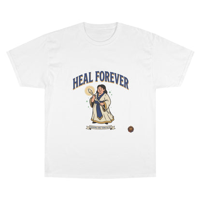 Heal Forever T-Shirt — Retro Saint Healing Graphic Tee