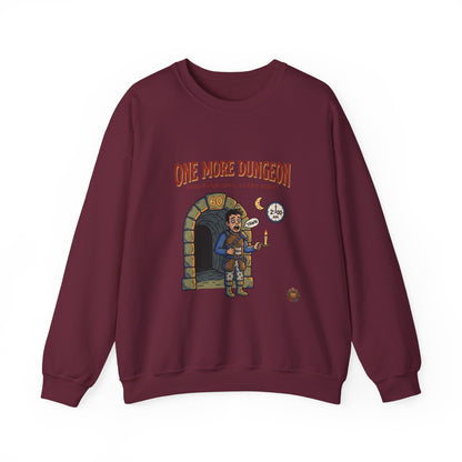 One More Dungeon Crewneck Sweatshirt — Gamer RPG Adventure Pullover