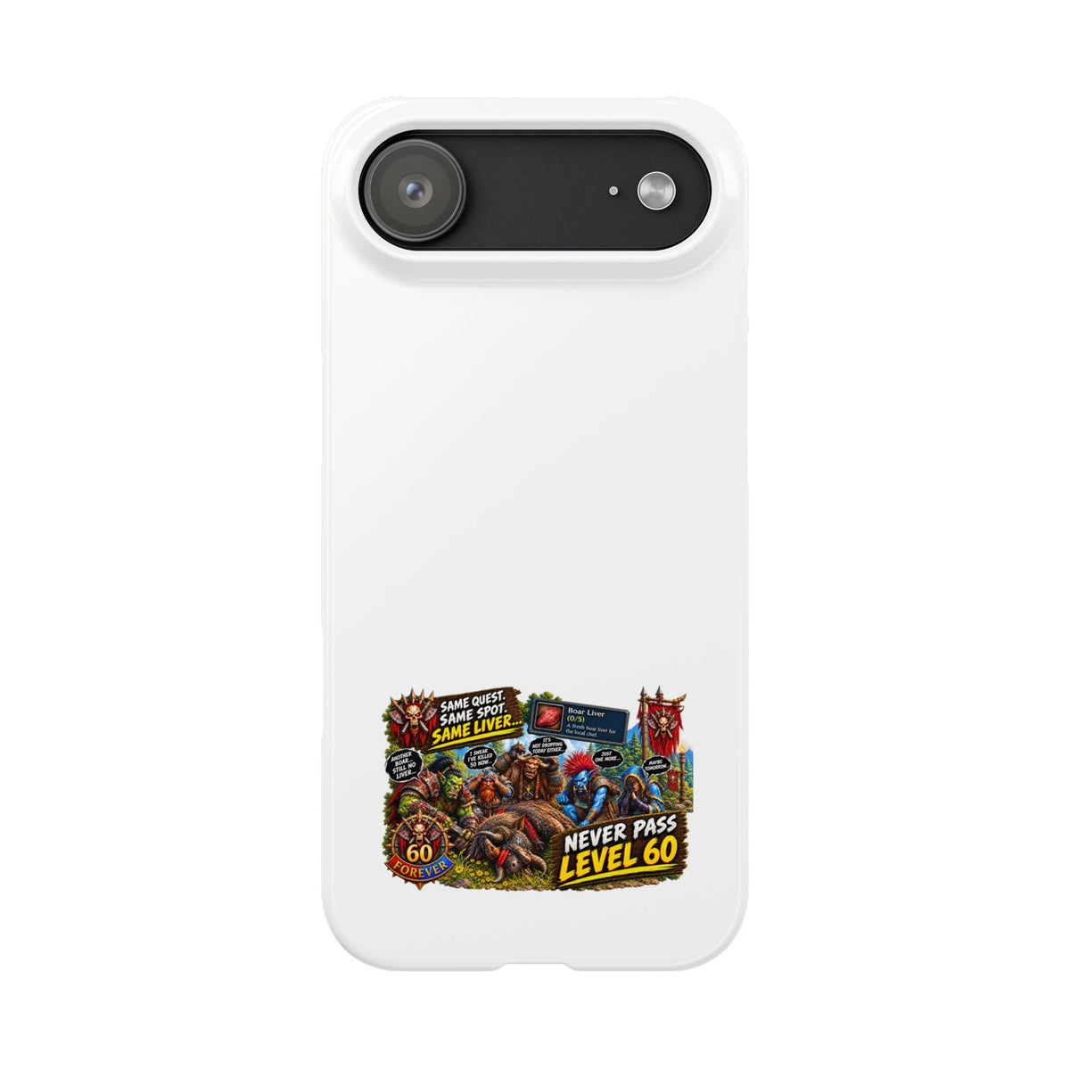 Level 60 Gamer Collage Slim Phone Case