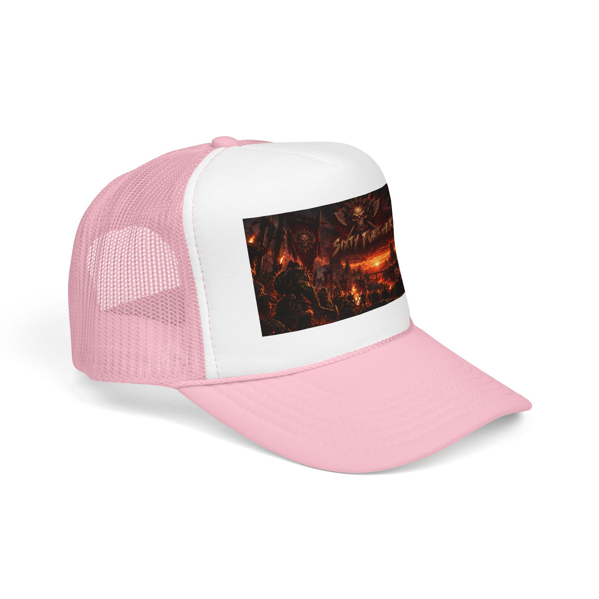 Foam Trucker Hat — Dark Fantasy 'Satanic' Apocalypse Graphic Cap