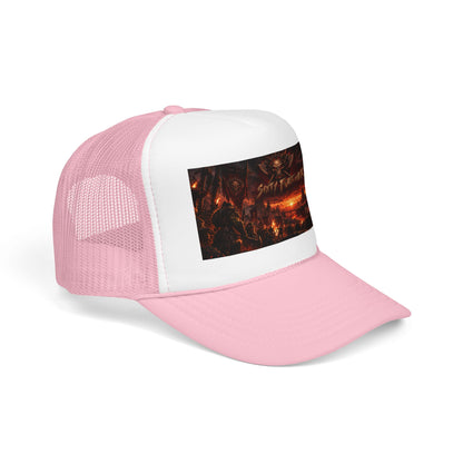 Foam Trucker Hat — Dark Fantasy 'Satanic' Apocalypse Graphic Cap