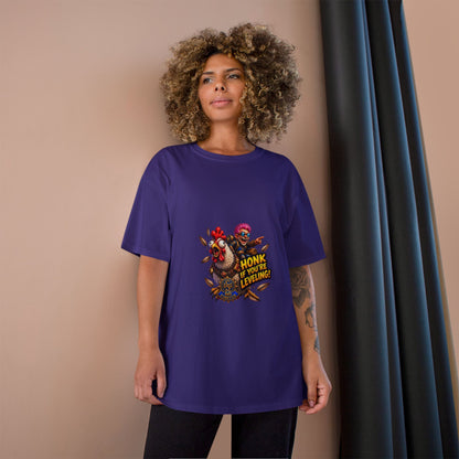 Gamer Chicken "Honk If You’re Leveling" T‑Shirt