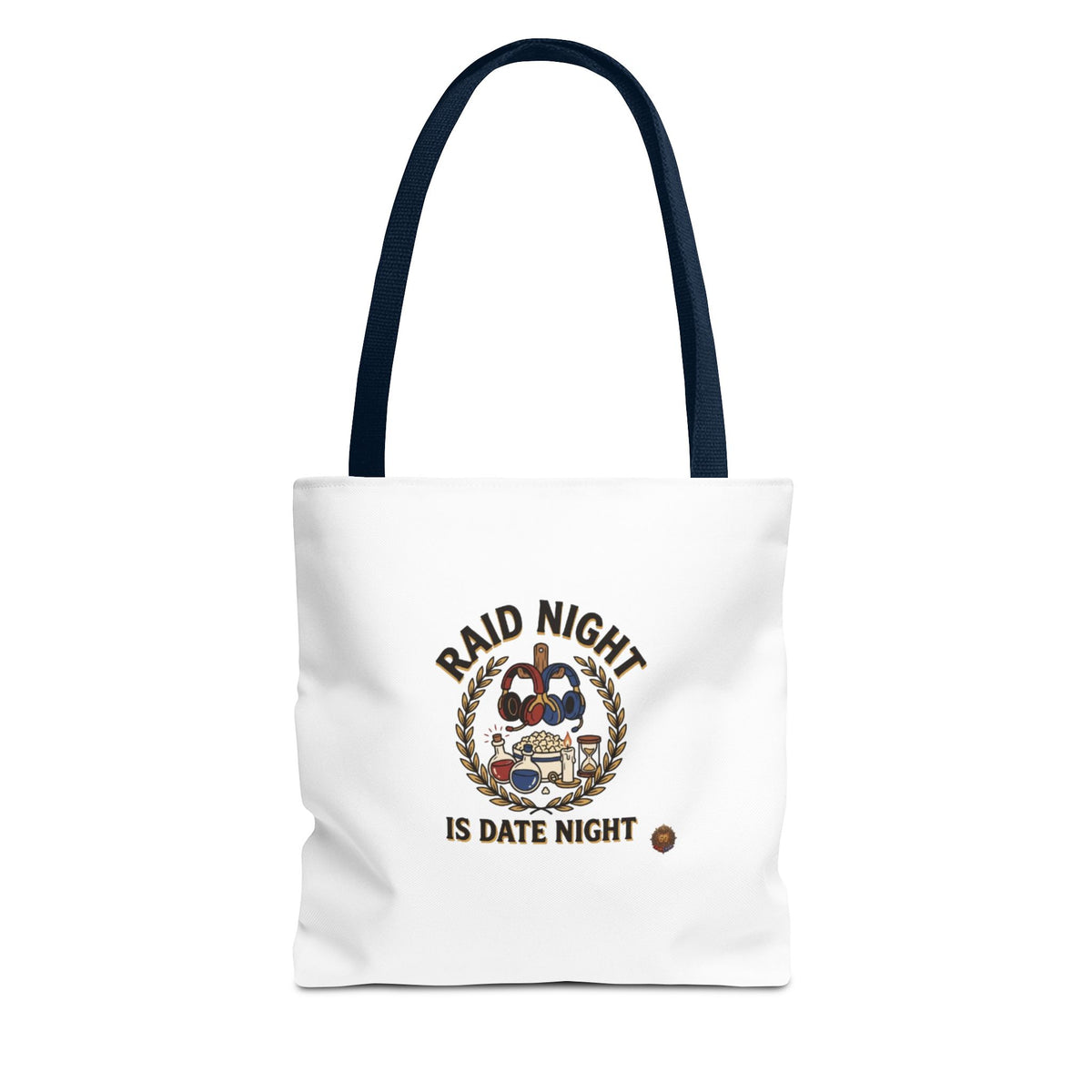 Raid Night Is Date Night Tote Bag — Military Police Themed Canvas Tote