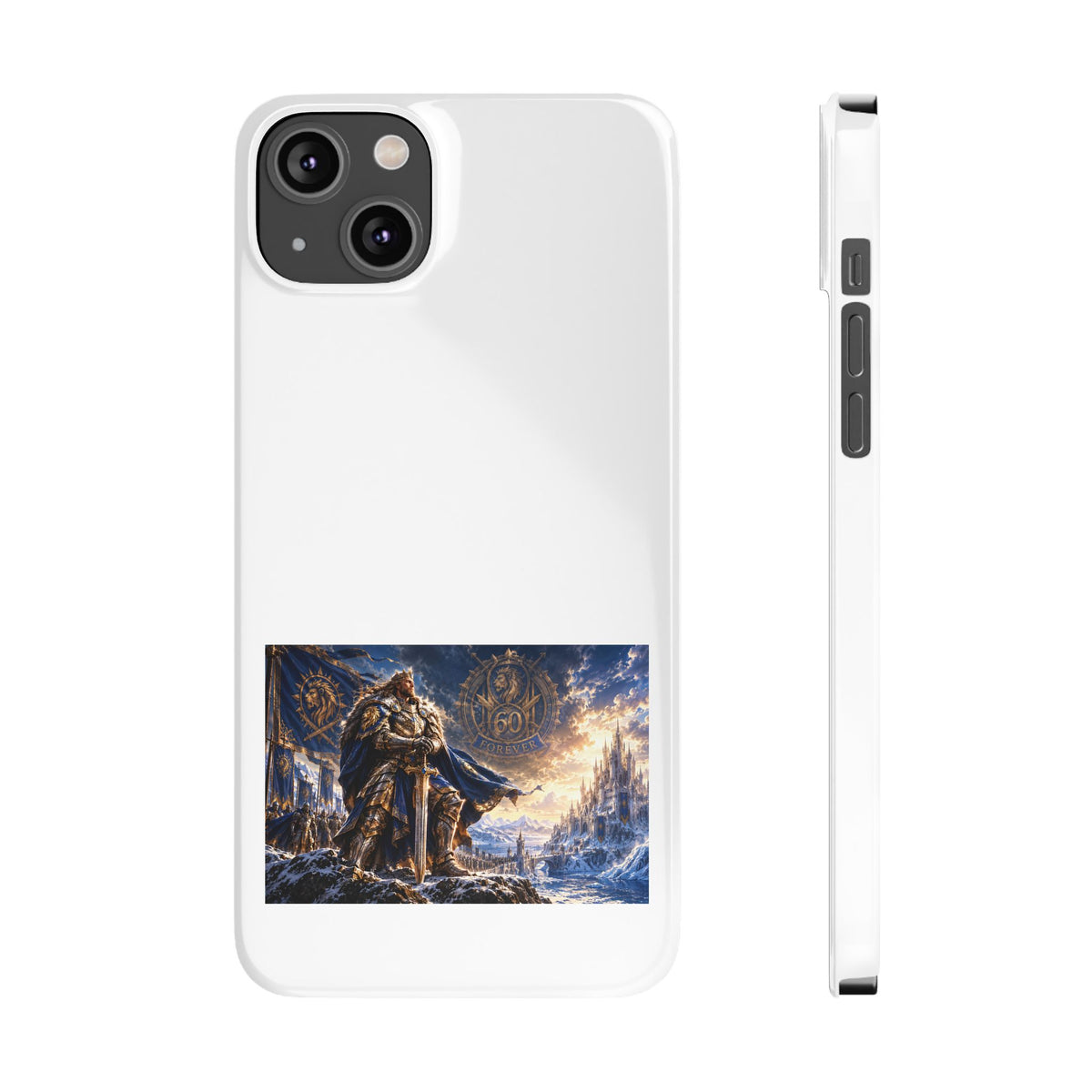Viking Warrior Slim Phone Case — Norse Saga Art