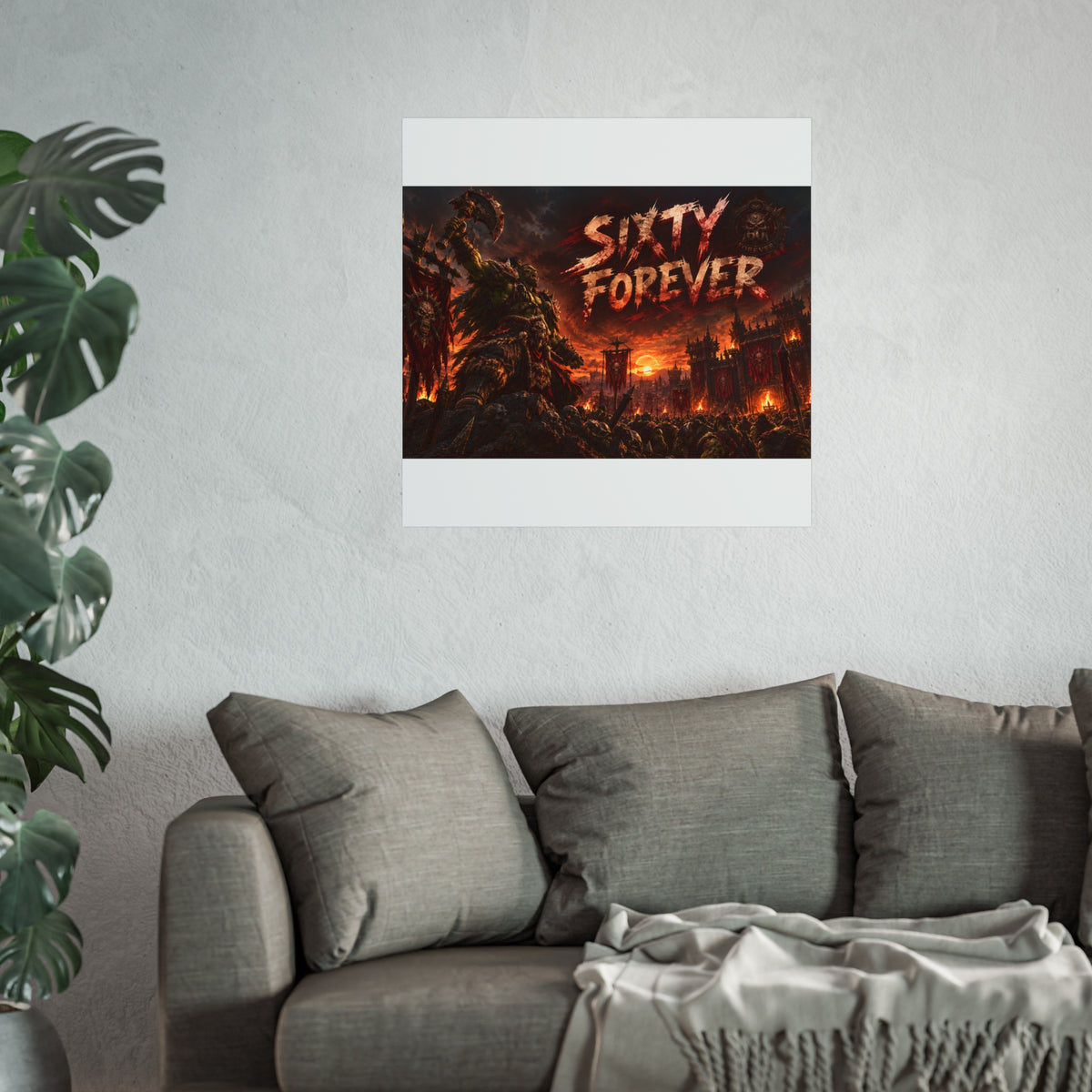 Sixty Forever War-Art Poster — Dark Fantasy Fine Art Print