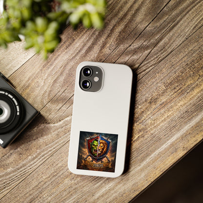 Slim Phone Case — Fantasy Shield Orc & Lion Crest "Sixty Forever"