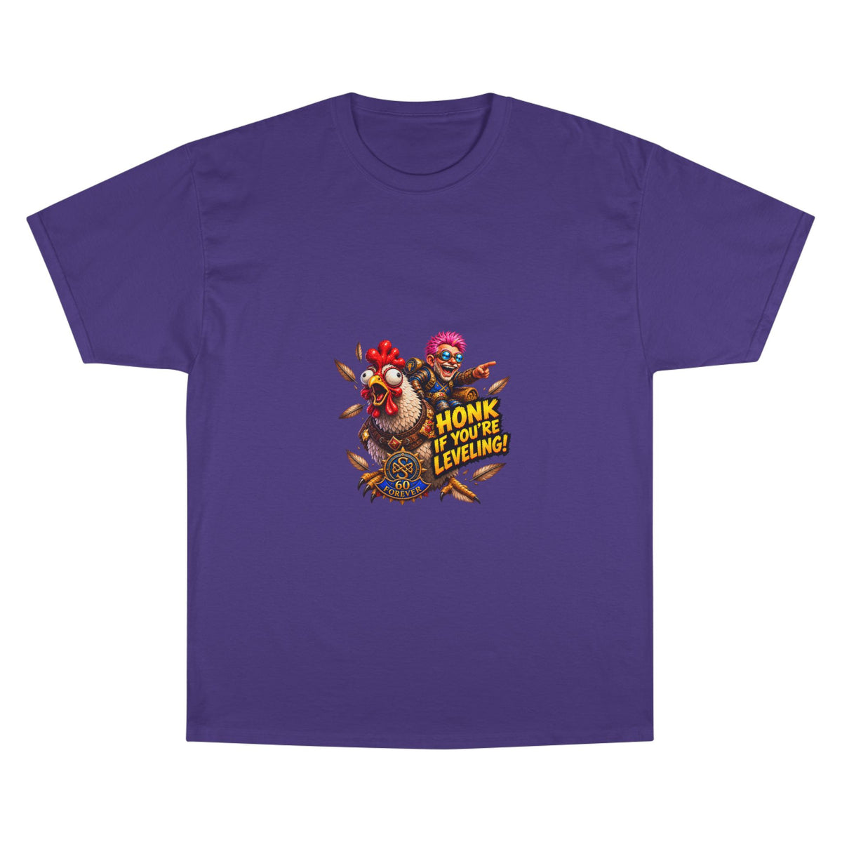 Gamer Chicken "Honk If You’re Leveling" T‑Shirt