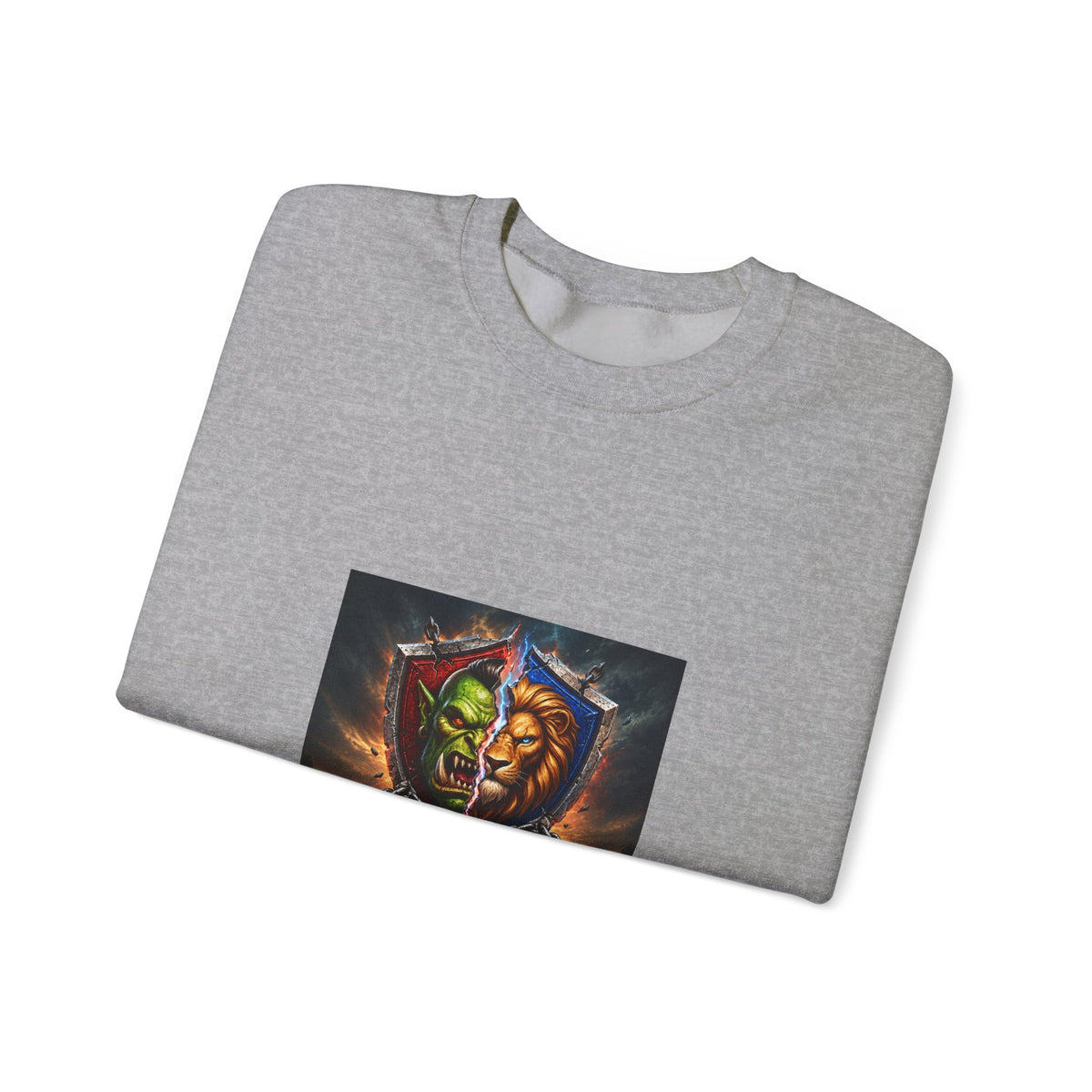 Fantasy Crest Crewneck Sweatshirt — "Forever" Shield Graphic