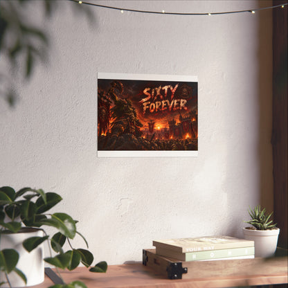 Sixty Forever War-Art Poster — Dark Fantasy Fine Art Print