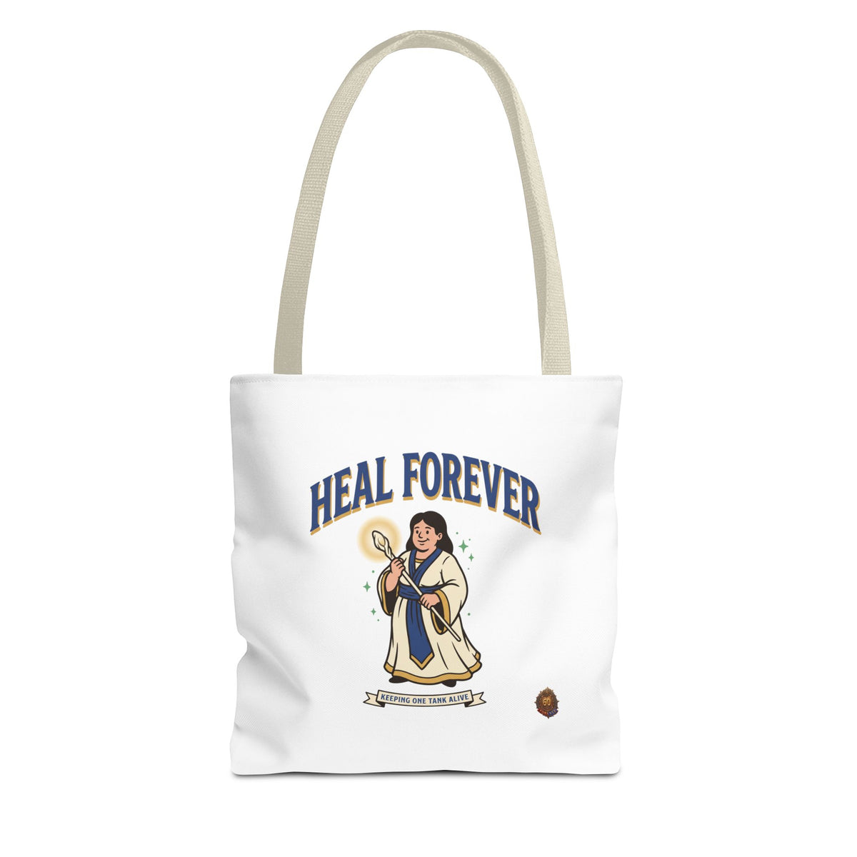 Heal Forever Tote Bag — Cute Cleric RPG Healing Illustration Tote