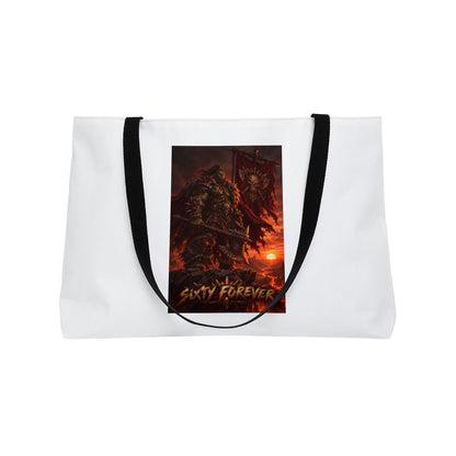 Weekender Tote Bag — "Sixty Forever" Dark Fantasy Skull Sunset Travel Tote