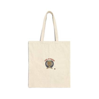 60th Birthday Canvas Tote Bag – "Live, Go Farther" Commemorative Anniversary Gift
