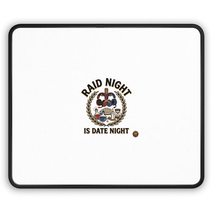 Raid Night Is Date Night Gaming Mouse Pad — Funny Gamer Couple Desk Mat