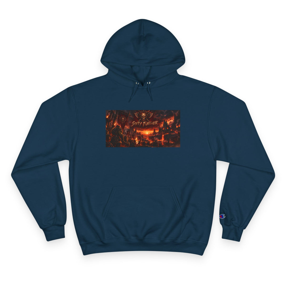 Champion Hoodie — Dark Carnival Graphic Pullover