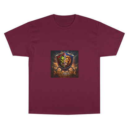 Champion T-Shirt - "Victory Forever" Fantasy Shield Gamer Tee