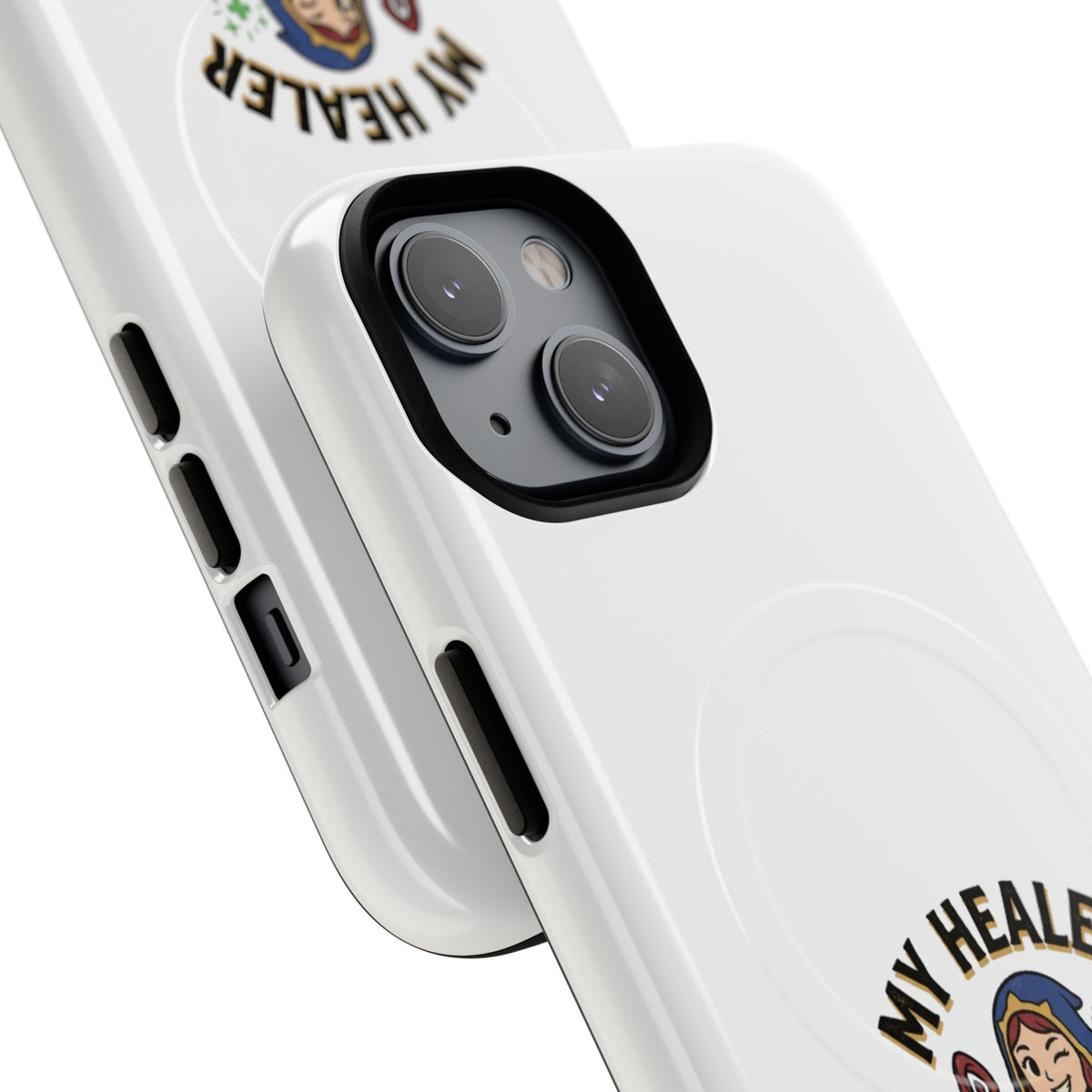 Phone Case — “My Healer Is My Wife” Cute RPG Healer Design, Tough Magnetic Protective Case