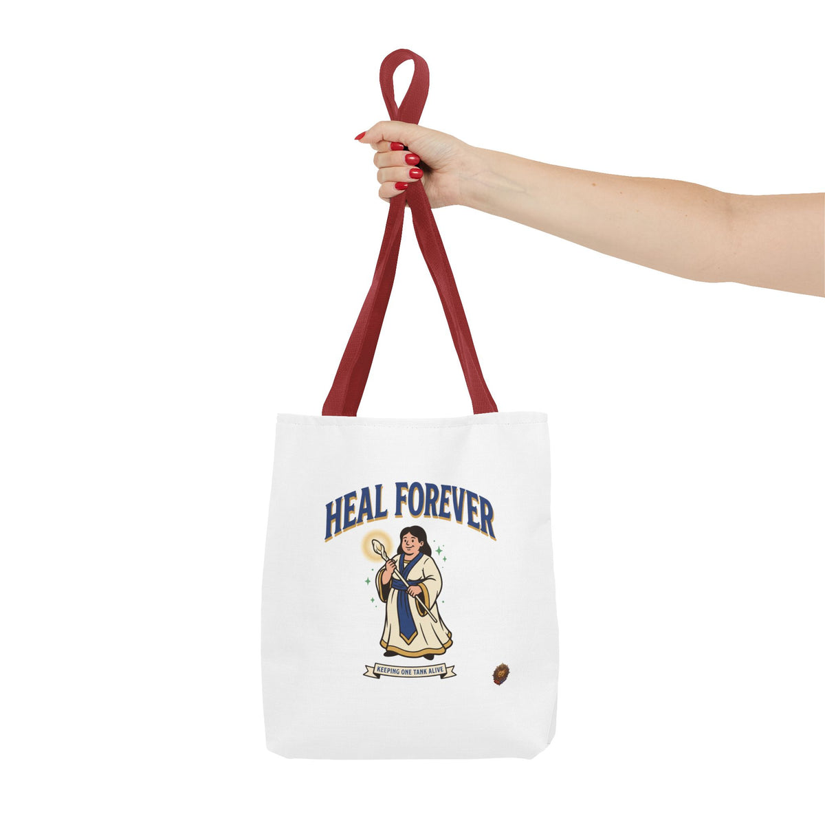 Heal Forever Tote Bag — Cute Cleric RPG Healing Illustration Tote