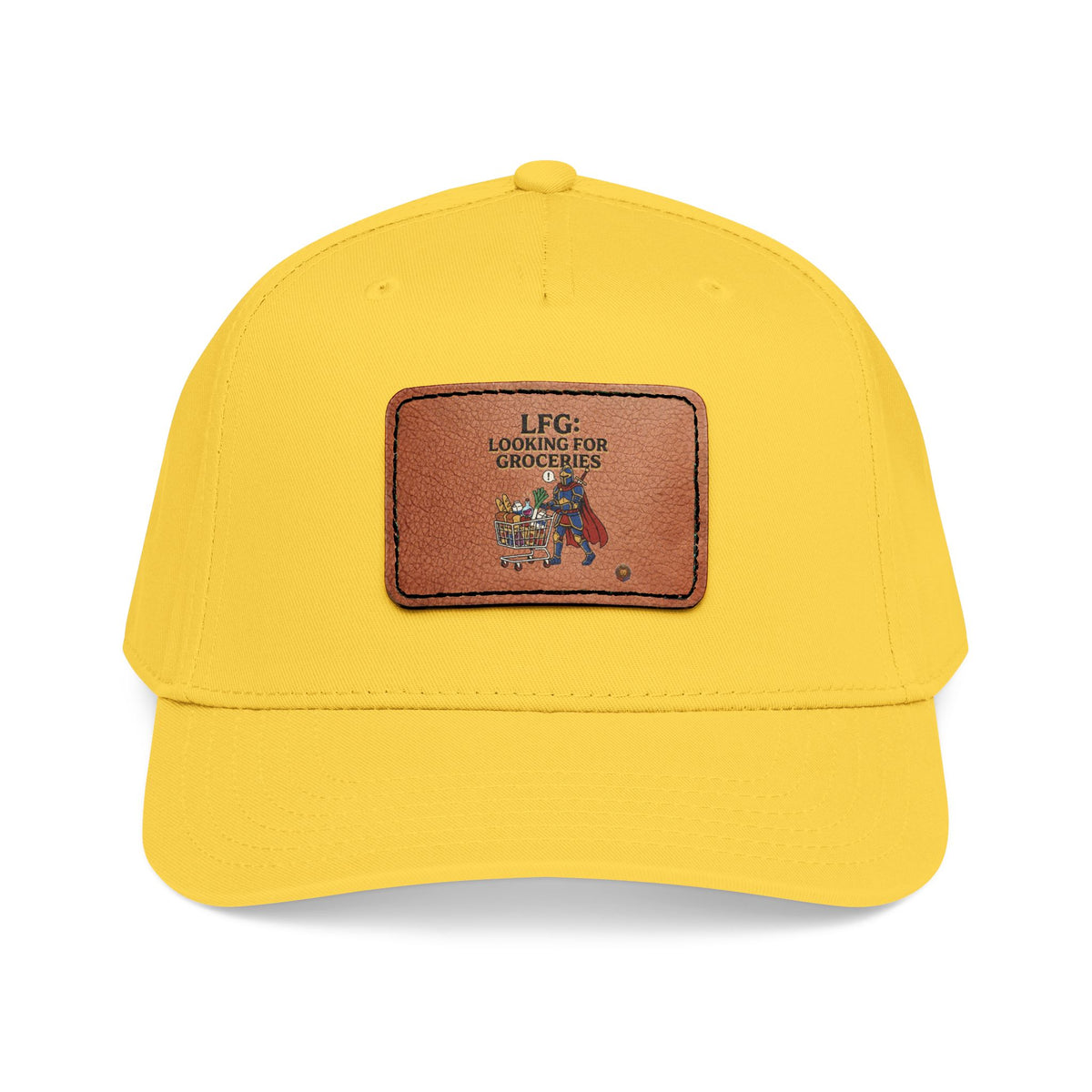Leather Patch Baseball Cap — 'Need More Greens' Garden Hat